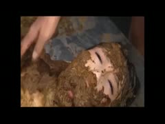 Kinky Asian getting buried with poop